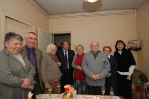 Michel Destot fête les 100 ans de Marguerite Pont