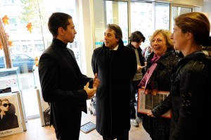 Visite chez Guillaume Lafaille opticien qui a réalisé les travaux d'aménagement dans le cadre de l'OPATB.